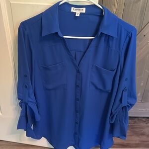 Express Portifino Button Up Shirt Top EUC
